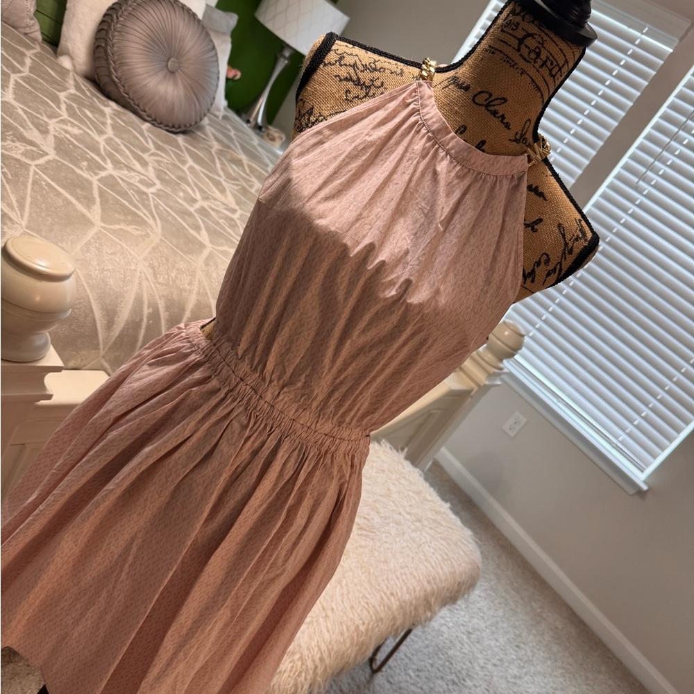 Pink Halter Top with Gold Chain Detail